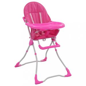 Detská jedálenská stolička Dekorhome Ružová #1 small