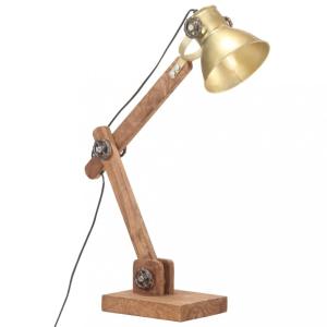 Stolná lampa kov / mangovníkové drevo Dekorhome Biela #2 small