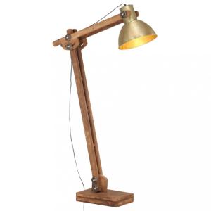 Stojacia lampa mangovníkové drevo/kov Dekorhome Biela #2 small