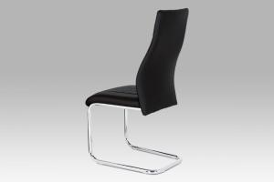 Jedálenská stolička HC-955 ekokoža / chróm Autronic Čierna #2 small
