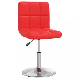 Kancelárska stolička umelá koža / chróm Dekorhome Červená #3 small