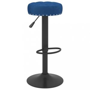 Barová stolička zamat / kov Dekorhome Modrá #3 small