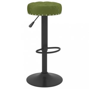 Barová stolička zamat / kov Dekorhome Svetlozelená
