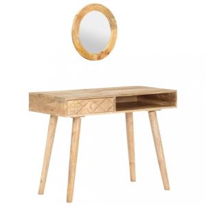 Toaletný stolík so zrkadlom mangovníkové drevo Dekorhome #1 small