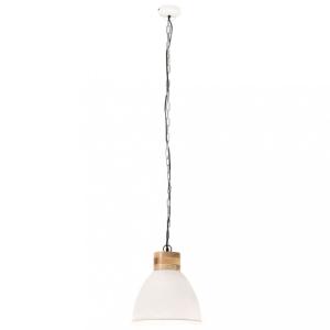Závesná lampa biela / mangovníkové drevo Dekorhome 46 cm #3 small