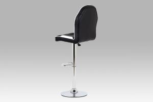 Barová stolička AUB-610 WT čierna / biela / chróm Autronic #1 small