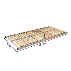 Lamelový rošt v ráme DOUBLE KLASIK NEW Tempo Kondela 80x200 cm