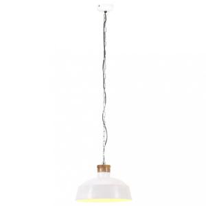 Závesná lampa biela / mangovníkové drevo Dekorhome 32 cm #2 small