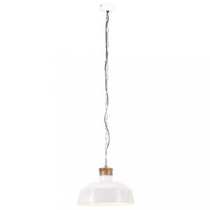 Závesná lampa biela / mangovníkové drevo Dekorhome 32 cm #3 small