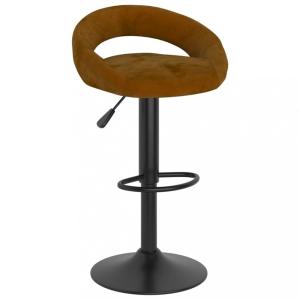 Barová stolička zamat / kov Dekorhome Ružová #2 small