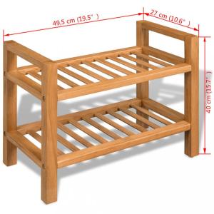 Botník s policami dub Dekorhome 100x27x59,5 #2 small