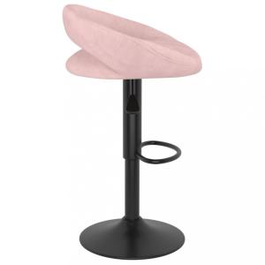 Barová stolička 2 ks zamat / kov Dekorhome Svetlosivá #2 small