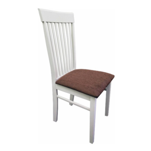 Jedálenská stolička ASTRO NEW dyhovaná MDF / látka Biela