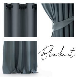 ArtTruAn Tieniaci záves Blackout Eyelets 140 x 245 Farba: Tmavo-hnedá #1 small