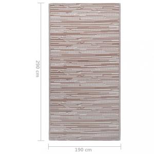 Vonkajší koberec hnedá PP Dekorhome 190x290 cm