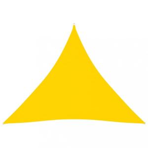 Plachta proti slnku oxfordská látka trojuholník 3,6 x 3,6 x 3,6 m Žltá