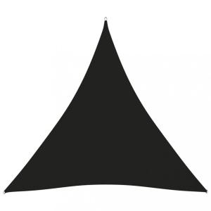 Plachta proti slnku oxfordská látka trojuholník 3,6 x 3,6 x 3,6 m Čierna