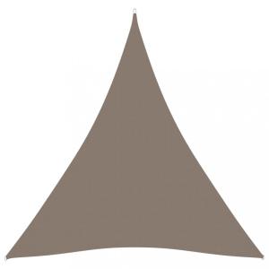 Tieniaca plachta trojuholníková 4x4x4 m oxfordská látka Dekorhome Sivohnedá taupe
