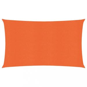 Tieniaca plachta obdĺžniková HDPE 2,5 x 5 m Dekorhome Oranžová