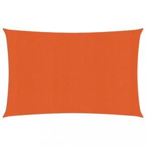 Tieniaca plachta obdĺžniková HDPE 2,5 x 3,5 m Dekorhome Oranžová