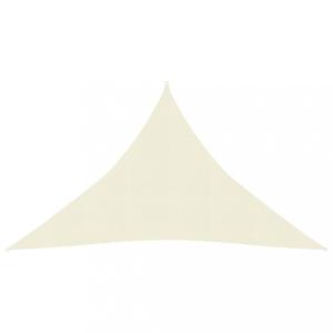 Tieniaca plachta trojuholníková HDPE 2,5 x 2,5 x 3,5 m Dekorhome Krémová #2 small
