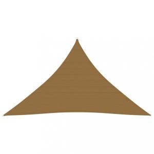 Tieniaca plachta trojuholníková HDPE 3 x 3 x 3 m Dekorhome Sivohnedá taupe