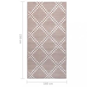 Vonkajší koberec hnedá PP Dekorhome 160x230 cm