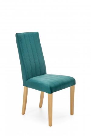 Jedálenská stolička DIEGO 3 zamat / drevo Halmar Tmavo zelená