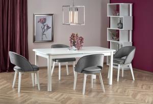 Jedálenský stôl rozkladacia FLORIAN dyha / MDF Halmar Biela