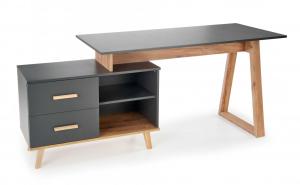 Písací stôl SERGIO XL dub wotan / antracit Halmar #1 small