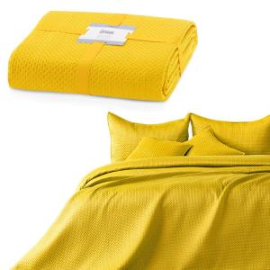 ArtTruAn Prikrývka na posteľ CARMEN honey yellow 240x260 cm #1 small