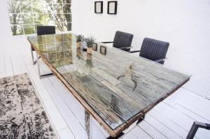 Jedálenský stôl recyklované teakové drevo Dekorhome 240x100x75 cm #1 small