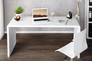 Písací stôl biela Dekorhome 140 cm