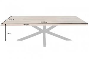 Jedálenský stôl borovice Dekorhome 240x110x76 cm