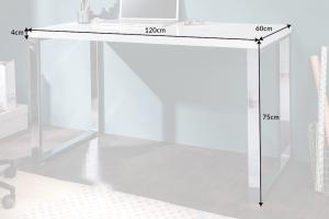 Písací stôl biela Dekorhome 120x60 cm