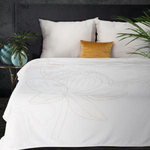 ArtFir Prikrývka na posteľ LILI | biela