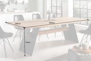 Jedálenský stôl NOMIA Dekorhome 200x100x75 cm #2 small