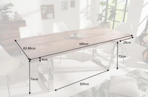 Jedálenský stôl ATHAMÁS sheesham Dekorhome 180x88x76 cm