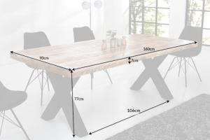 Jedálenský stôl THOR X Dekorhome 160x90x77 cm #3 small