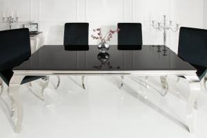 Jedálenský stôl ZETHOS Dekorhome Čierna