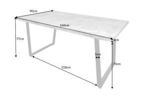Jedálenský stôl LADON betón Dekorhome #2 small