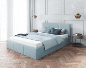 FDM Čalúnená manželská posteľ FRESIA | 160 x 200 cm Farba: Biela #1 small