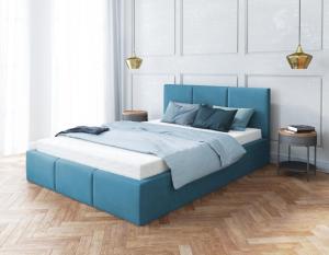 FDM Čalúnená manželská posteľ FRESIA | 160 x 200 cm Farba: Biela #3 small
