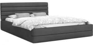 FDM Čalúnená manželská posteľ VIRGINIA | 160 x 200 cm Farba: Sivá #2 small