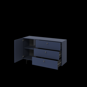 Dig-net nábytok Komoda FARLEN CS-04 | modrá #2 small