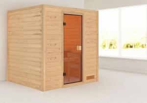 Interiérová fínska sauna s kamny 9,0 kW Dekorhome #1 small