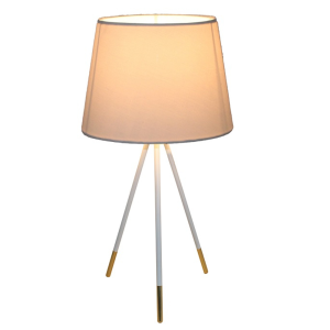 Stolná lampa, biela, JADE TYP 5 8008-44B P2, poškodený tovar