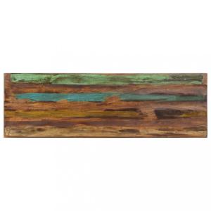 Lavica masívne recyklované drevo / oceľ Dekorhome 110 cm #2 small