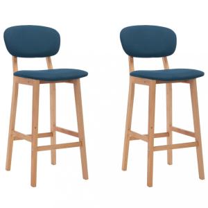 Barové stoličky 2 ks Dekorhome Modrá