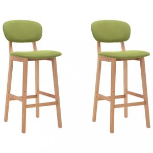 Barové stoličky 2 ks Dekorhome Zelená